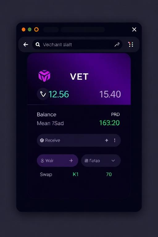 VeChain browser extension preview (demo UI)
